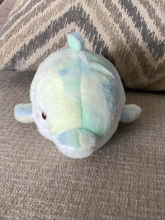 Other - Plush Small Pet Toy - Pastel Multicolor Soft Dolphin